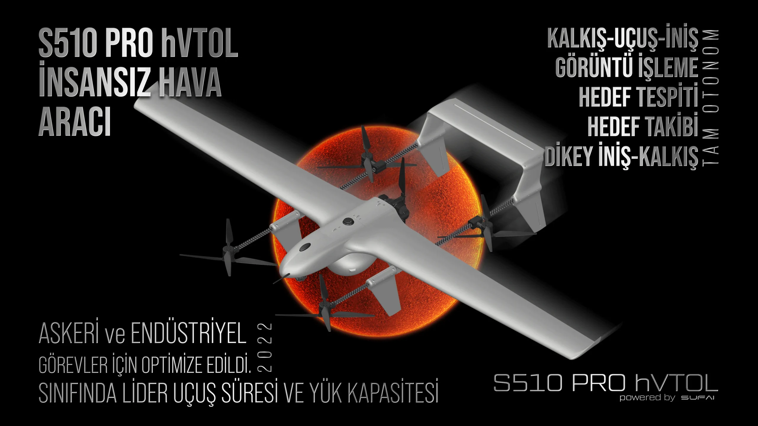 S510 Pro HVTOL İnsansız Hava Aracı