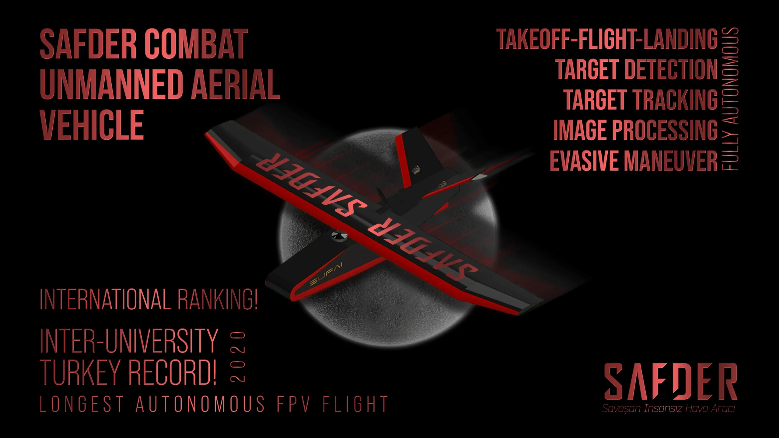 SAFDER Combat Unmanned Aerial Vehicle