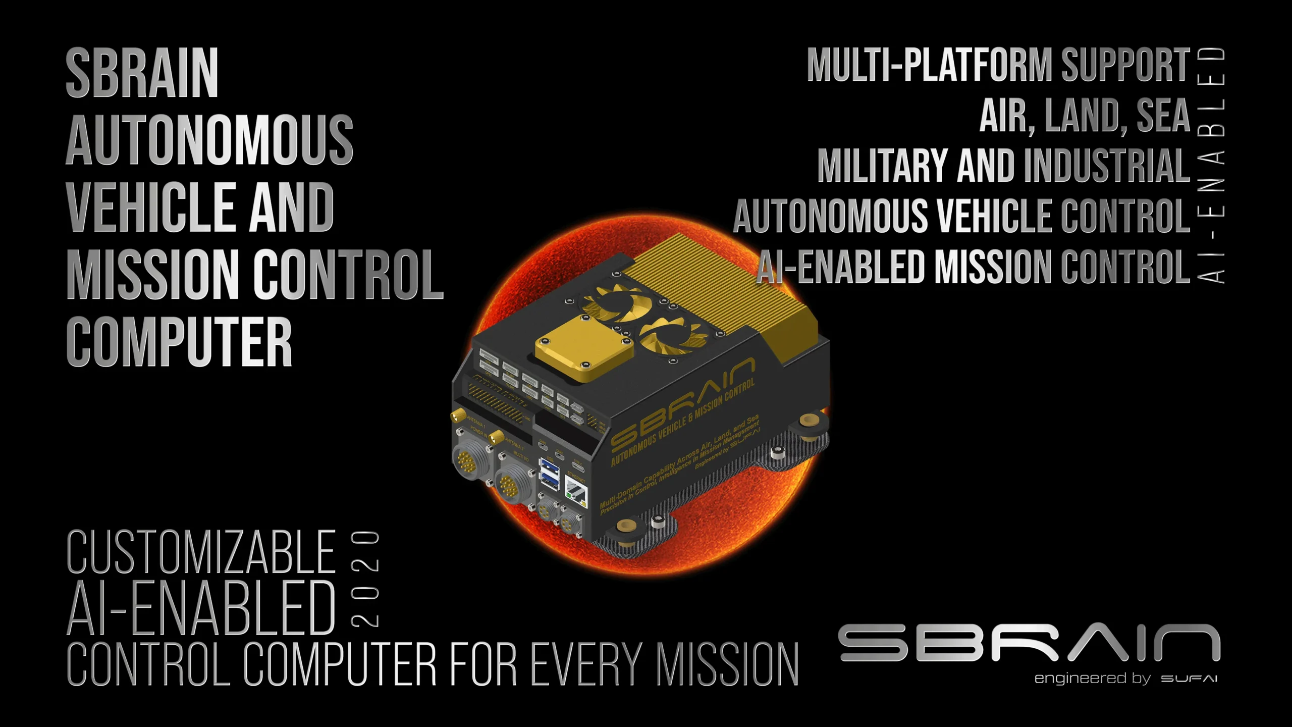 SBrain Autonomous Vehicle and Mission Control Computer