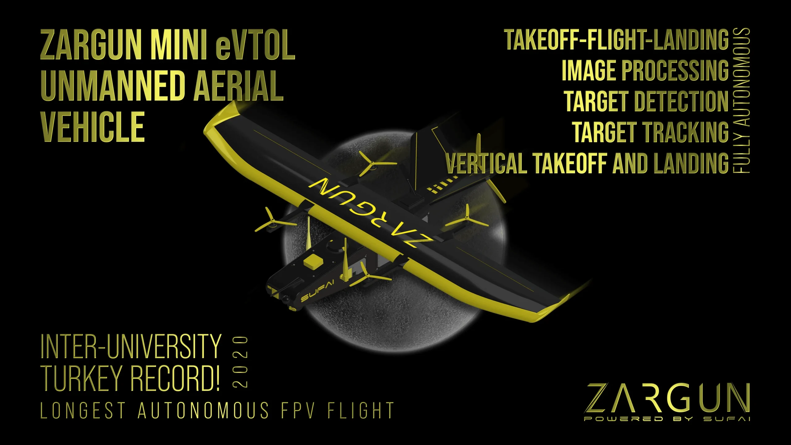 Zargun Mini eVTOL Unmanned Aerial Vehicle
