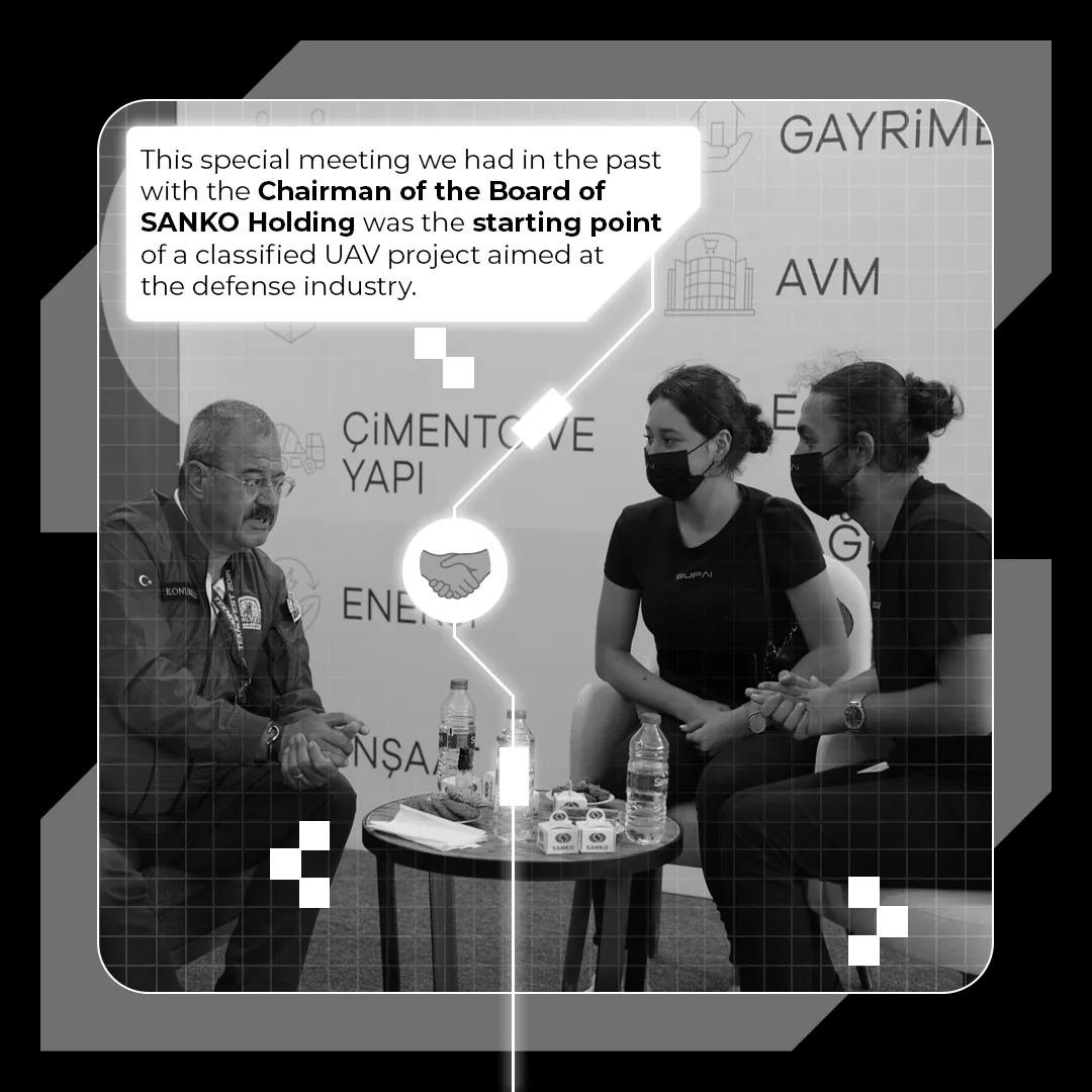Meeting with the Chairman of SANKO Holding regarding a defense-oriented UAV project at TEKNOFEST 2021
